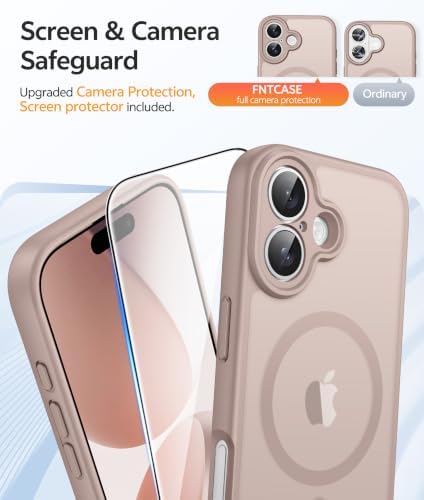 FNTCASE for iPhone 17 Case, Compatible with Magsafe, Glass Screen Protector - Image 4