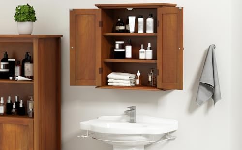 ChooChoo Bathroom Wall Cabinet with 2 Doors, Over The Toilet - Image 2