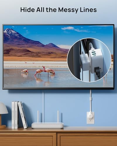 TROND Electrical Outlet Extender 360° Rotating Plug with 20W USB C, 18in - Image 4