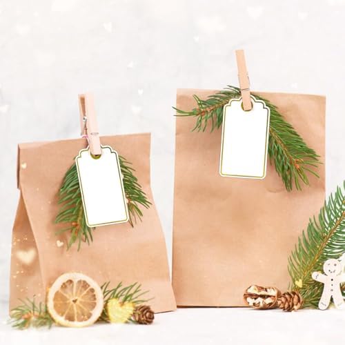 Anwyll Gift Tags with String - 100 Pcs Gold Foil Gift Tags for Presents - Image 5