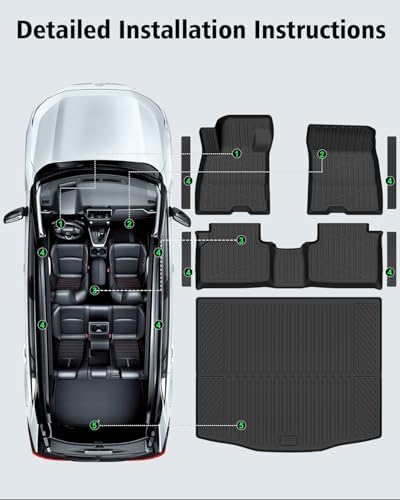 Floor Mats & Cargo Liner Custom Fit for Ford Escape Hybrid 2020-2025 2026 - Image 7