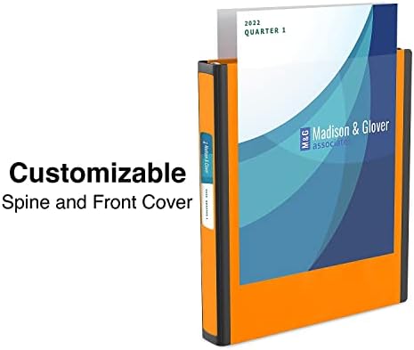 Staples Better Binder, 1-Inch D-Ring 3-Ring View, Orange, Durable - Image 3