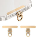 saxsion Phone Tether Tab & Lanyard Tab, 360° Swivel Clip - Ultra Thin Stainless Steel Universal Patch for All Phone Cases by saxsion