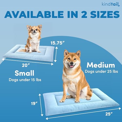 KindTail Dog Crate Pad - Soft Velvet, Reversible Bed - Machine Washable Kennel Mat for Pets up to 25 lbs - Mattress for Cozy Sleeping - 25” x 19” x 1” (Dark Grey, Medium) - Image 3