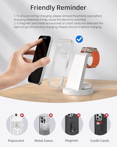 Anlmz 3 in 1 Charging Station - Wireless Charger for Apple Multiple Devices - Image 6