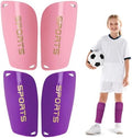 Kids Soccer Shin Guards 2 Pairs Slip-in Youth Shin Pads for Boys Girls, Lightweight PP+EVA Soccer Protective Gear Fits with Shin Guard Sleeves(not Included), Toddler to Teen Sizes Multiple Colors by Unknown