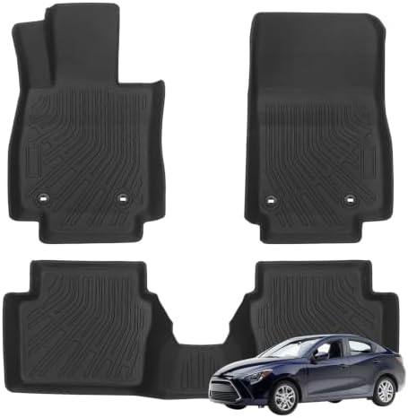 Floor Mats Fit for Toyota Yaris 2017-2020 Compatible with Scion iA 2016 by Priprilod