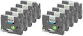 TZe-221 TZe221 Replacement for Brother P Touch Label Maker Tape 9mm 0.35'' (Pack of 2) by Labelife