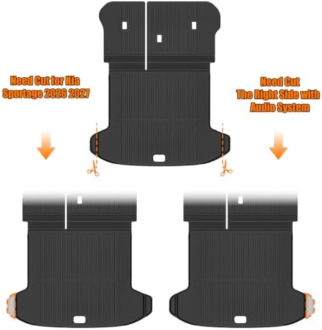 AUXKO All Weather Cargo Mat Backrest Mat for Kia Sportage 2023-2026 2027 - Image 3