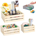 Set of 3 Nesting Unfinished Wood Crates by BAOPEND