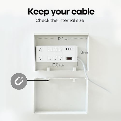 Book Shape Decorative Cable Management Box - Expandable Cable Organizer Box with Magnetic Closure for Home & Office (Modern Matisse, Large) - Image 3