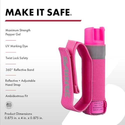 SABRE Runner Pepper Gel Spray for Running, Walking & Personal Safety - Image 2