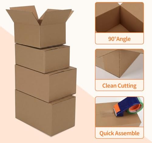 Hoikwo 20 Pack Brown Assorted Shipping Box, 11x6x6, 10x7x5, 9x6x4, 8x6x4 - Image 3