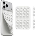 Upgraded Double Sided Silicone Suction Phone Case Detachable Mount, White by Mnyatr