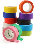 Guirnd 12PCS Colored Masking Tape, Kids Art Supplies Colored Tape, DIY Craft Tape, Colored Tape Rolls, Colored Painters Tape 2.5cm x 12m (1In x 13Yards) by Guirnd