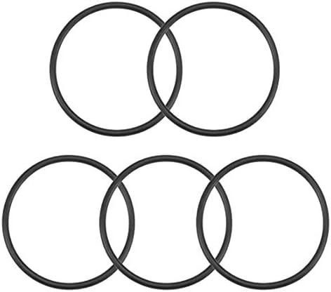 uxcell Nitrile Rubber O-Rings 51.5mm OD 46.2mm ID 2.65mm Width, Metric Nitrile Rubber Sealing Gasket, Pack of 5 by uxcell