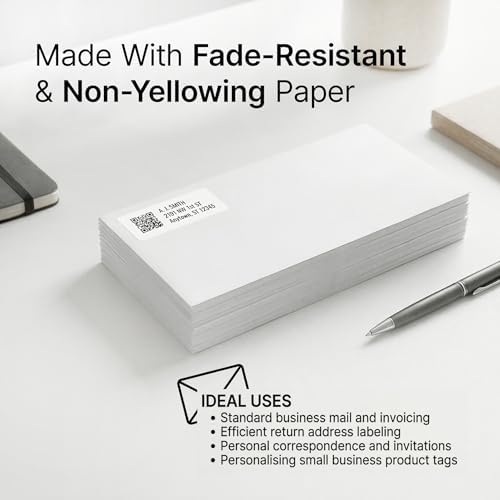 1.75" X 0.5" Matte White Return Address Labels (500 Sheets, 40000 Stickers) - Image 6