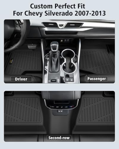 Floor Mats 2007-2013 for Chevy Silverado & GMC Sierra 1500 Crewcab - Image 2