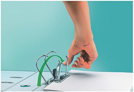 Leitz Plastic Lever Arch File, 90 Percent Recycled Card, 30 Percent Pre-Consumer Recycled Plastic, with Thumbhole and Rado Rings, 80mm Spine 600 Sheet Capacity, Grey, 10101085 - Image 2