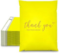 JinRuiKJ Thank You Poly Mailers 10x13 Inch, 100 PCS, Yellow by JinRuiKJ