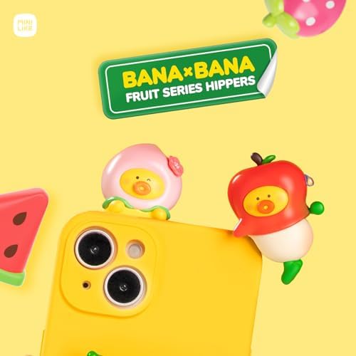 BANA×BANA Phone Decoration - Blind Box Adhesive Decorative Mini Figures Fruit Series Characters Vinyl Collectible Mystery for Cup Home Decor Birthday Gifts, Whole Set, 6PCS(Hidden Style) - Image 2
