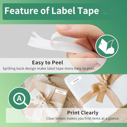 Wonfoucs Label Tape Replace for DYMO LetraTag Refills 91330 10697 - Image 4