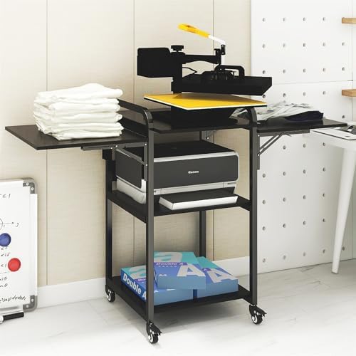 PUNCIA 3-Tier Movable Heat Press Table Foldable Stand with Workbench by PUNCIA