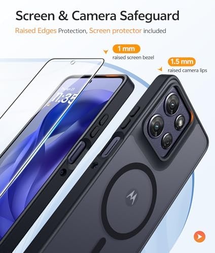 FNTCASE for Motorola Moto G Power 2026/2025 Case, Screen Protector, Black - Image 4