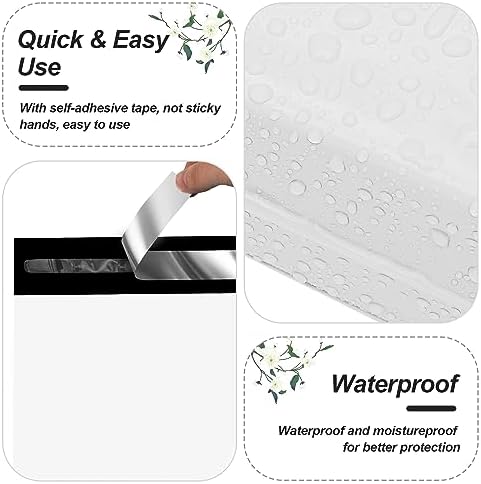 JinRuiKJ Thank You Poly Mailers 12x15.5 Inch, 50 PCS, White - Image 3