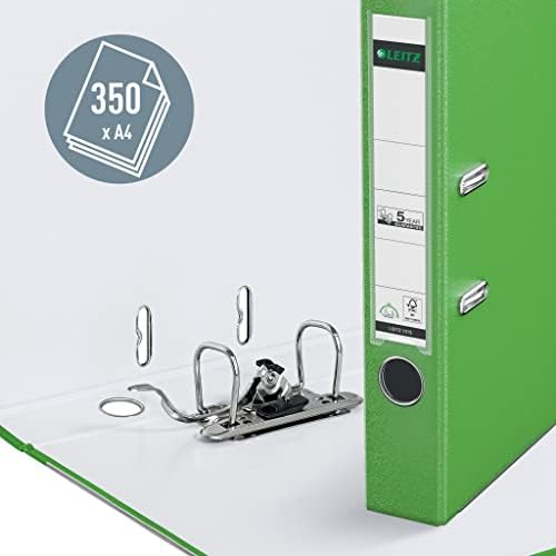 Leitz 180° Lever Arch File Plastic 50 mm - ring binders (Green, Plastic, A4) - Image 3