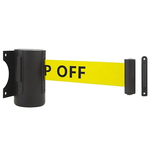 A-KARCK Wall Mount Retractable Belt 16 Foot, Crowd Control Wall Barrier by A-KARCK