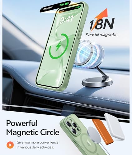 FNTCASE for iPhone 15 Pro Max Case, Fit for Magsafe, Glass Screen Protector - Image 3