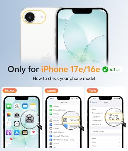 FNTCASE for iPhone 17e/ iPhone 16e Case, Fit for Magsafe, Screen Protector - Image 2