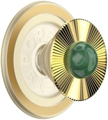 PopSockets Phone Grip for MagSafe, Magnetic Holder- Gem Brooch Jade - Image 4
