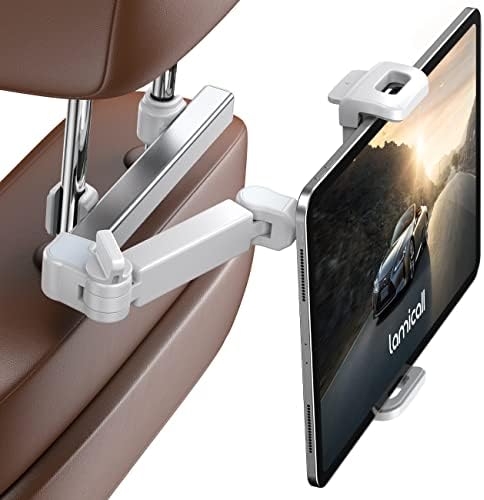 Lamicall Car Headrest Tablet Holder, 3 in 1 Extension Adjustable Arm by Lamicall