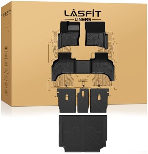 LASFIT Floor Mats for Defender 110 2020-2026 5-Seats, with Cargo Mat by LASFIT