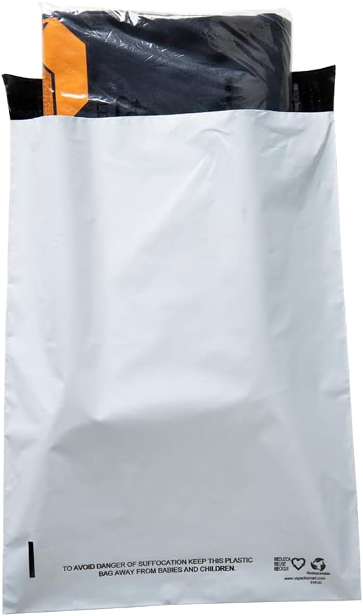 White Plastic Poly Mailers 10"x13" | Shipping Bags - Image 12
