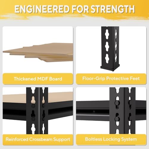 Garage Shelving Heavy Duty, Storage Shelves Adjustable Metal Shelving Unit - Image 5