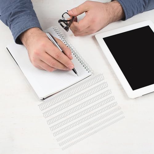 120 Pack Plastic Spiral Binding Coils Binder Binding Spirals Rings Multi Size Spiral Binding Wire Combs Spines Coils, 4:1 Pitch (White, 1/4 5/16 3/8 1/2 9/16 5/8 3/4 7/8 Inch) - Image 3