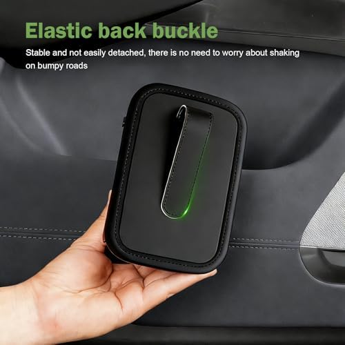 Car Seat Side Storage Pouch, Automotive Interior Phone Holder Organizer, Vehicle Gap Storage Bag for Small Items, Universal for Most Cars (Black) - Image 6