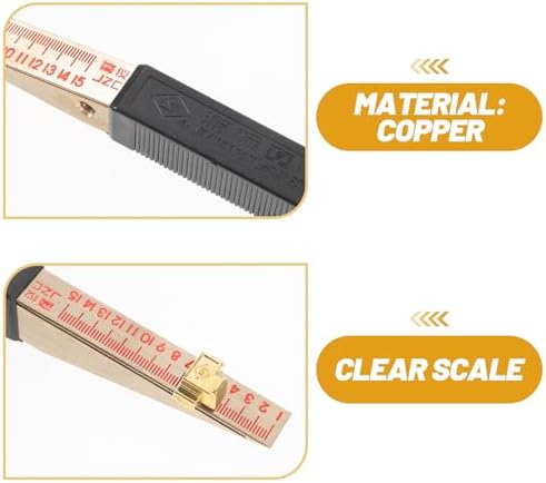 Uonlytech Taper Gauge Wedge Shaped Feeler Gauge 6.10 inch Flatness Measuring Tool for Welding Thickness Gap Width Engineering Inspection Home DIY - Image 5