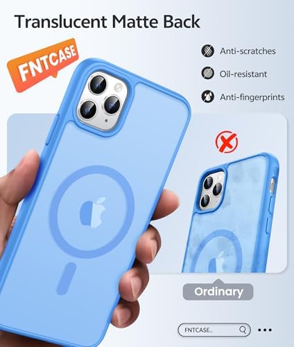 FNTCASE for iPhone 11 Pro Case, Fit for Magsafe, Translucent Matte Back - Image 6
