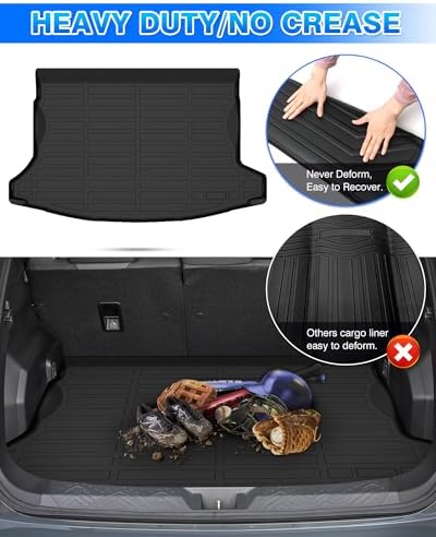 Cartist Cargo Liner Fits for 2018-2023 Crosstrek & 2017-2023 Impreza (Not fit Crosstrek Hybrid Models) Accessories All Weather Trunk Mat for Crosstrek Carpet Protection TPE Heavy Duty - Image 6