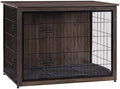 DWANTON 43.3" XXL Dog Crate Furniture with Cushion, Large Dog Kennel Indoor by DWANTON