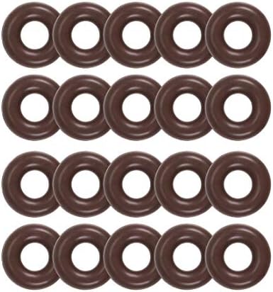 uxcell Fluorine Rubber O-Rings 7mm OD 3mm ID 2mm Width, Metric FKM Sealing Gasket, Pack of 20 by uxcell