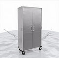 Heavy-Duty Commercial Storage Cabinet (Granite Gray, 36" W x 18" D x 72" H) by Unknown