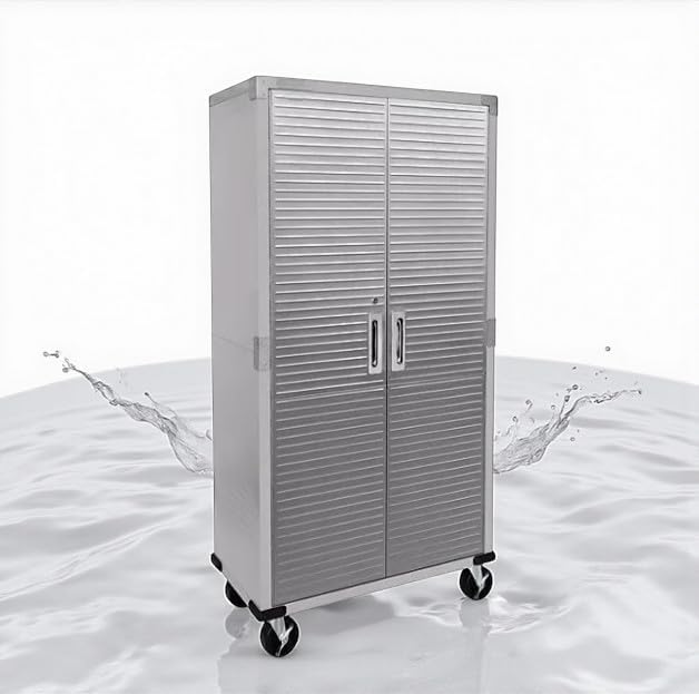 Heavy-Duty Commercial Storage Cabinet (Granite Gray, 36" W x 18" D x 72" H) by Unknown