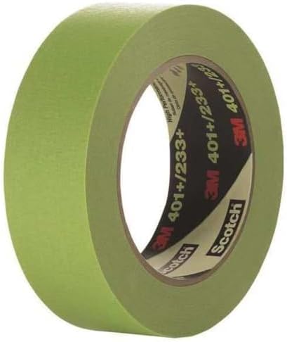 3M 401+ 2" x 60yd High Performance Masking Tape - 2" x 60 Yards Roll, Crepe Paper, Green by 3MIndustrial