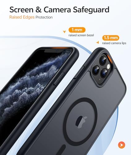 FNTCASE for iPhone 11 Pro Case, Fit for Magsafe, Translucent Matte Back - Image 4