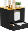 VITVITI Acrylic Disposable Face Towel Holder, Clean Container Box, Black by VITVITI